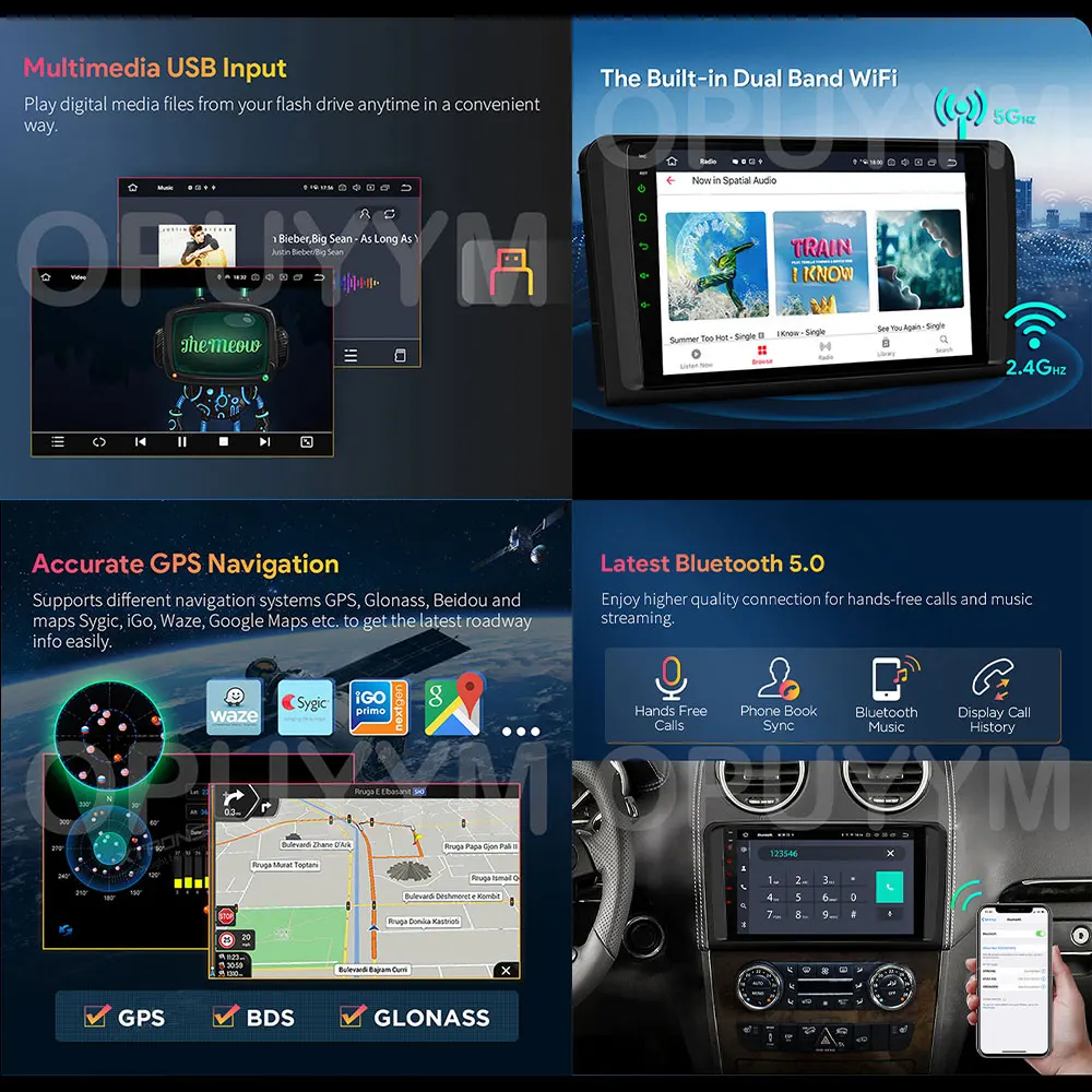 Android 13 Carplay Auto Car Radio For Kia RIO 4 K3 2011 2012 2013 2014 2015 2016 2017 Multimedia GPS Player Stereo video SIM DSP