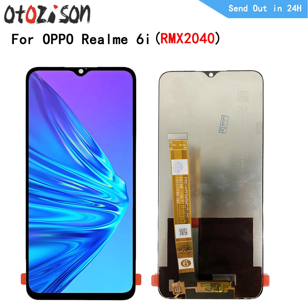 

6.5" IPS Screen For Oppo Realme 6i RMX2040 LCD Display Screen Touch Panel Digitizer With Frame Assembly For Realme 6i