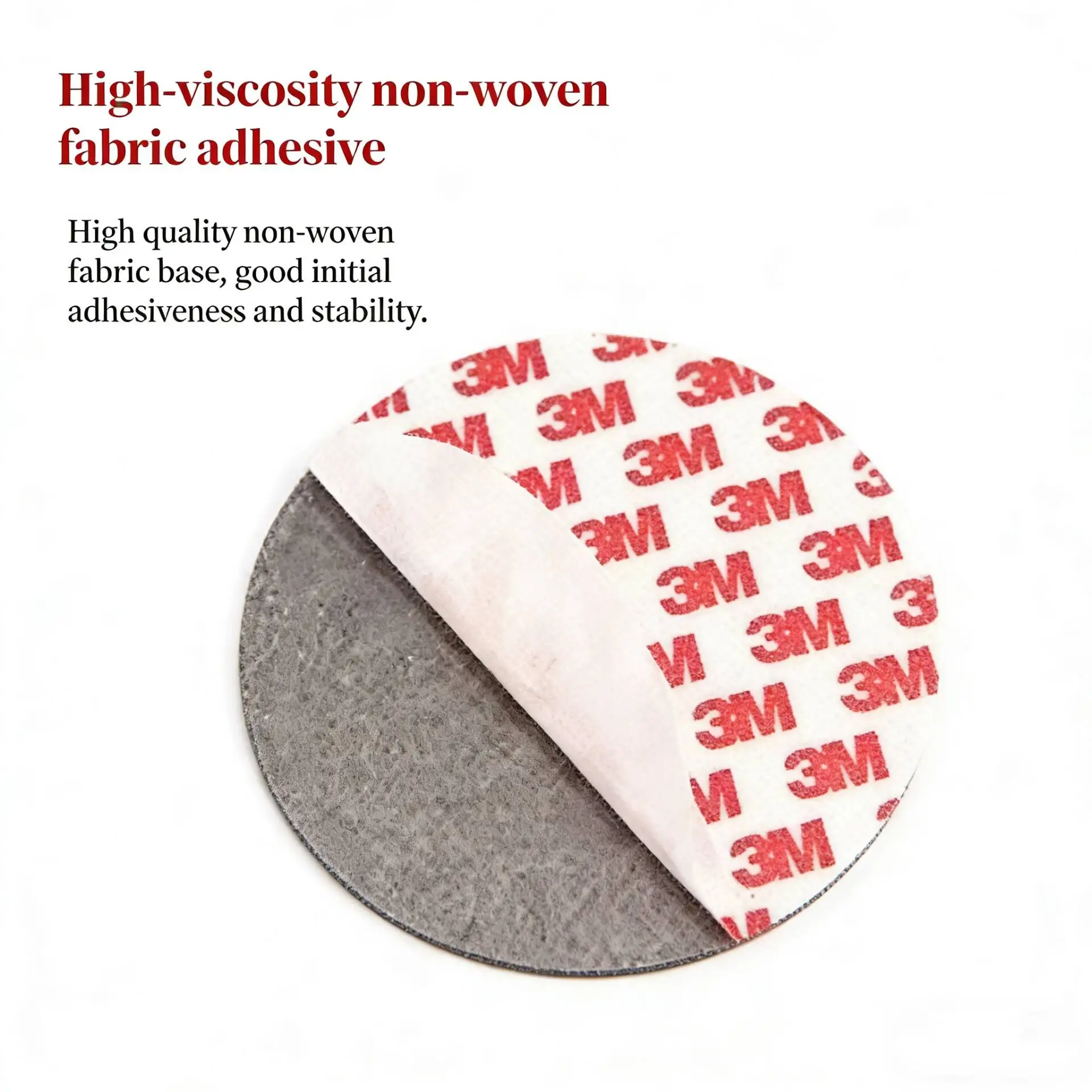 Set of 10 Strong Self-Adhesive Round Magnetic Sheets - 2mm Thickness