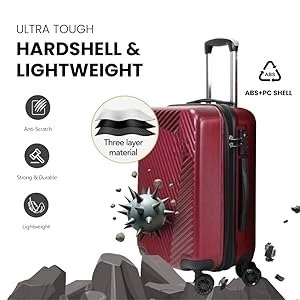 3-Piece Hardshell Spinner Luggage Set