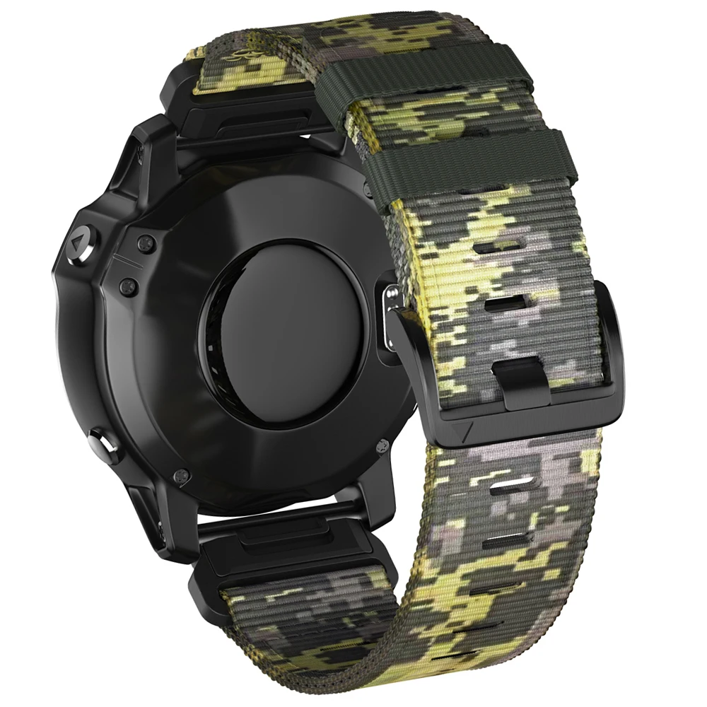 Nylon QuickFit Bracelet - 22mm/26mm Adjustable Strap for Sports and Outdoor Watches