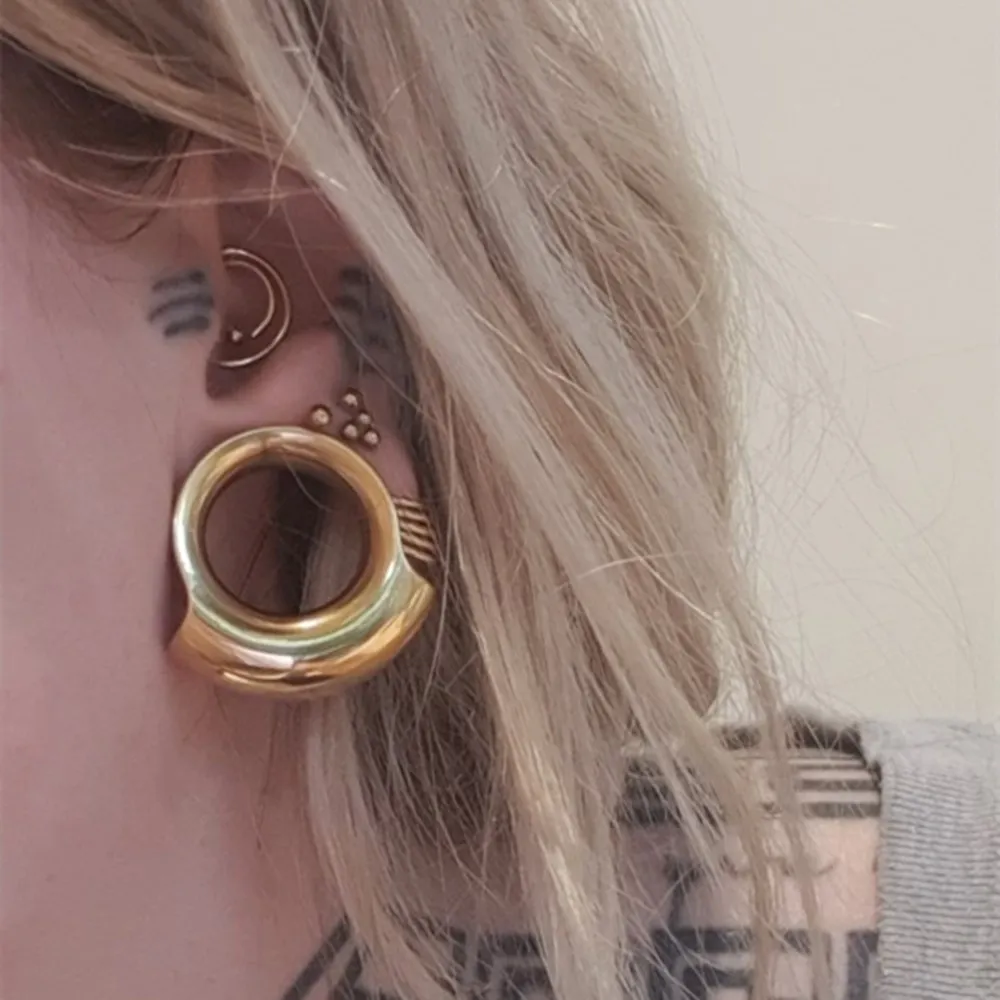 Twolobes 316 Stainless Steel Ear Gauges Tunnels Plugs Expander Stretchers Saddle Hangers Weights 2PCS piercing jewelry ear piercing jewelry metal jewelry body piercing jewelry body jewelry