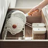 Expandable Pans Organizer Rack, Pots and Pans Cabinet Organizer with 4/7 Adjustable Compartments ,Kitchen Cabinet Organizer Rack 2