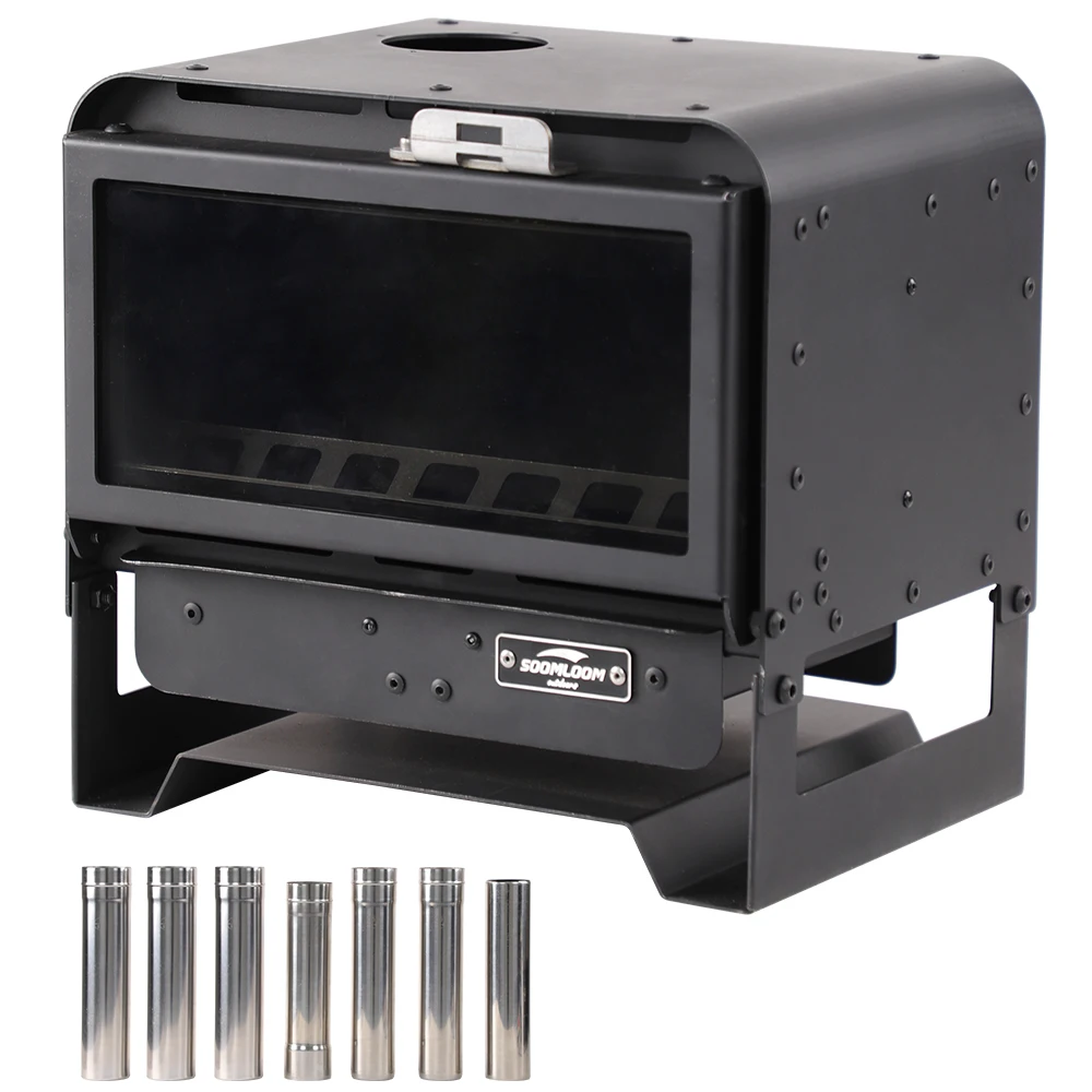 Ryuji品　SOOMLOOM outdoors KAKA Black Soomloom Multifunctional Wood Stove KAKA Black Camping Fireplace