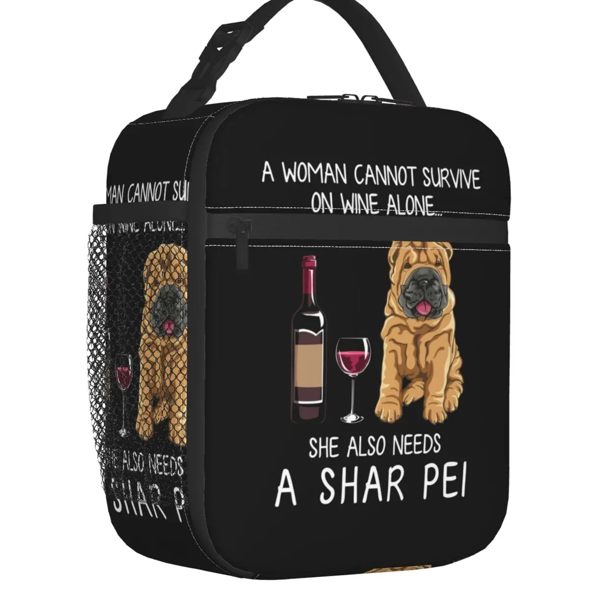 

Коробка для ланча Shar Pei And Wine с герметичной термоизоляцией для щенков