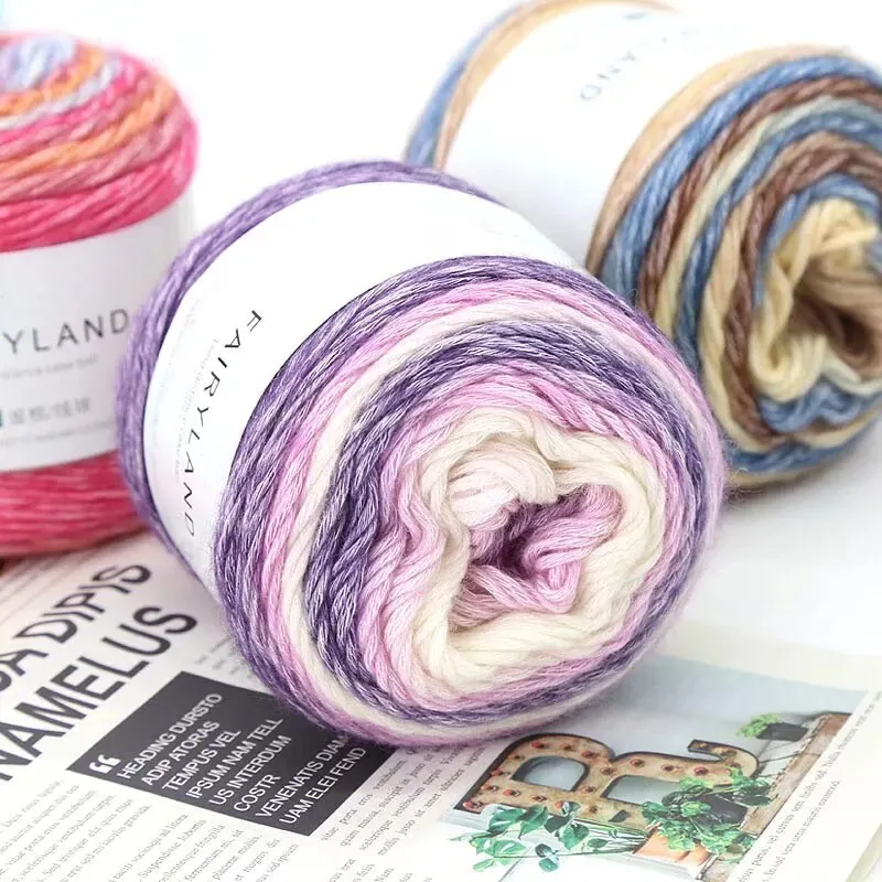 1pc 100g Gradient Rainbow Yarn, Suitable for DIY Crochet and Knitted Warm Sweaters, Scarves, Hats, Shawls, Etc 3