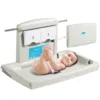 VEVOR Wall-Mounted Baby Changing Station Horizontal Foldable Diaper Change Table w/ Safety Straps and Hanging Rods for Newborns 1