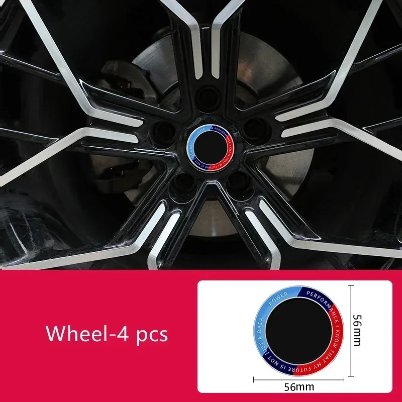 For BMW Emblems Hub Caps 4X 56mm 68mm 50 Years For BMW