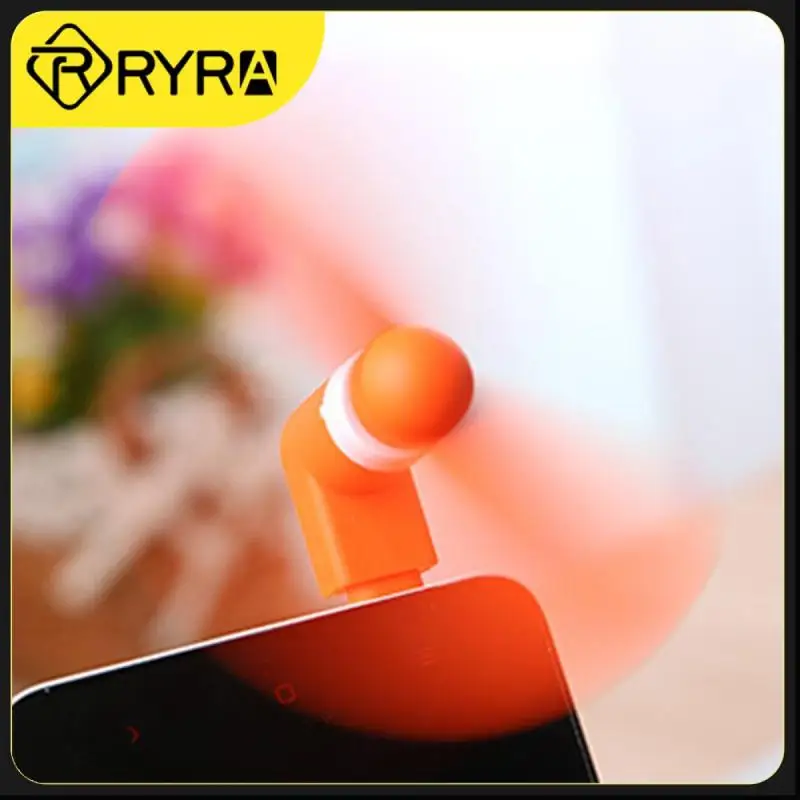 1~10PCS mini fan Creative portable mobile phone USB gadget fans tester Micro USB /Android/USB/Type C for iPhone Samsung