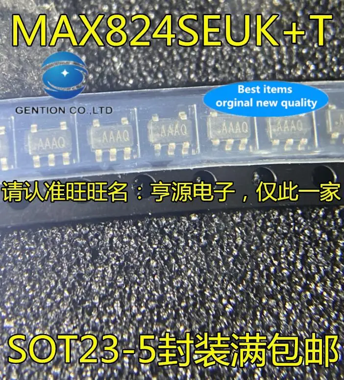 

10 шт., 100% оригинальные новые модели, MAX824SEUK MAX824SEUK + T silkscreen AAAQ 2,93 V, чип сброса