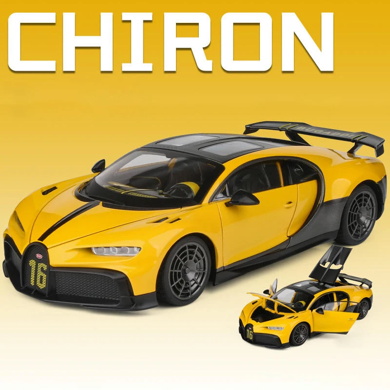ミニカー autoart 1/18 Bugatti Chiron 1/18 AUTOart Bugatti Chiron (Nocturne Black with Red Accets