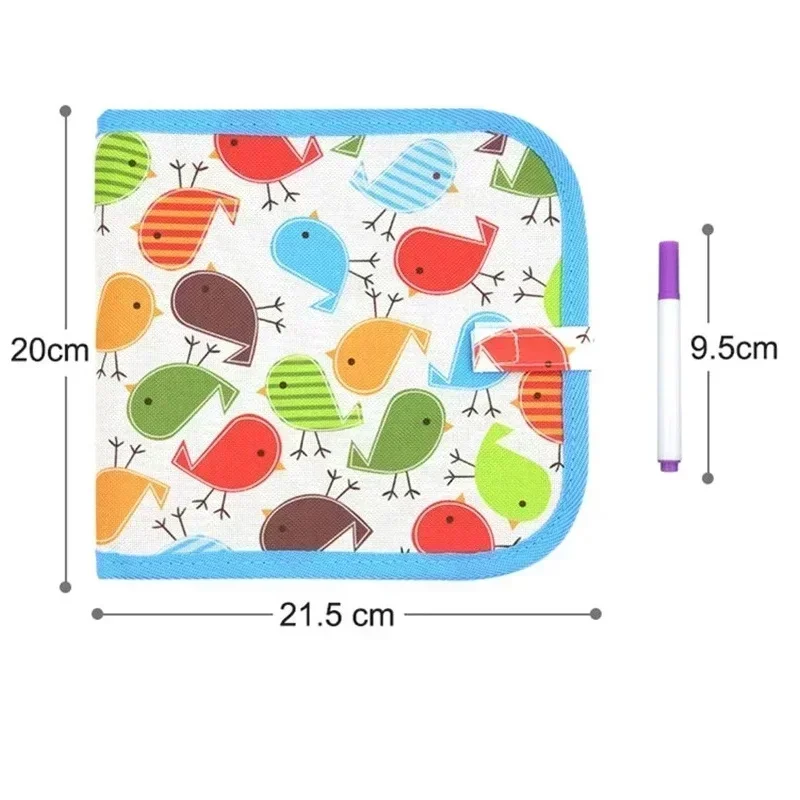 6 Pages Magic Blackboard Children Portable Drawing Book Coloring Books Erasable Writing Board Multi-functional Drawing Board educational toys drawing toy educational drawing toy magic blackboard