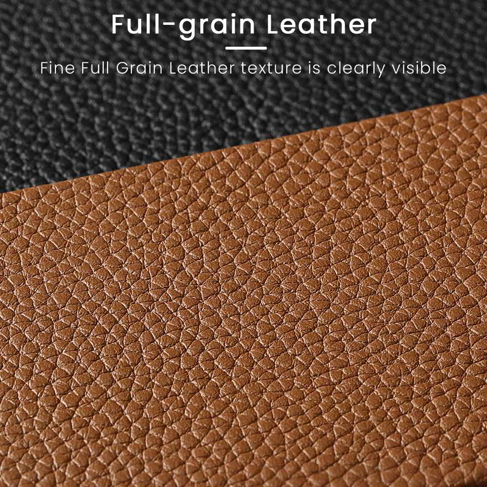 Luxury Lychee Genuine Leather Shockproof Cowhide Back Cover - Clearance Sale Premium