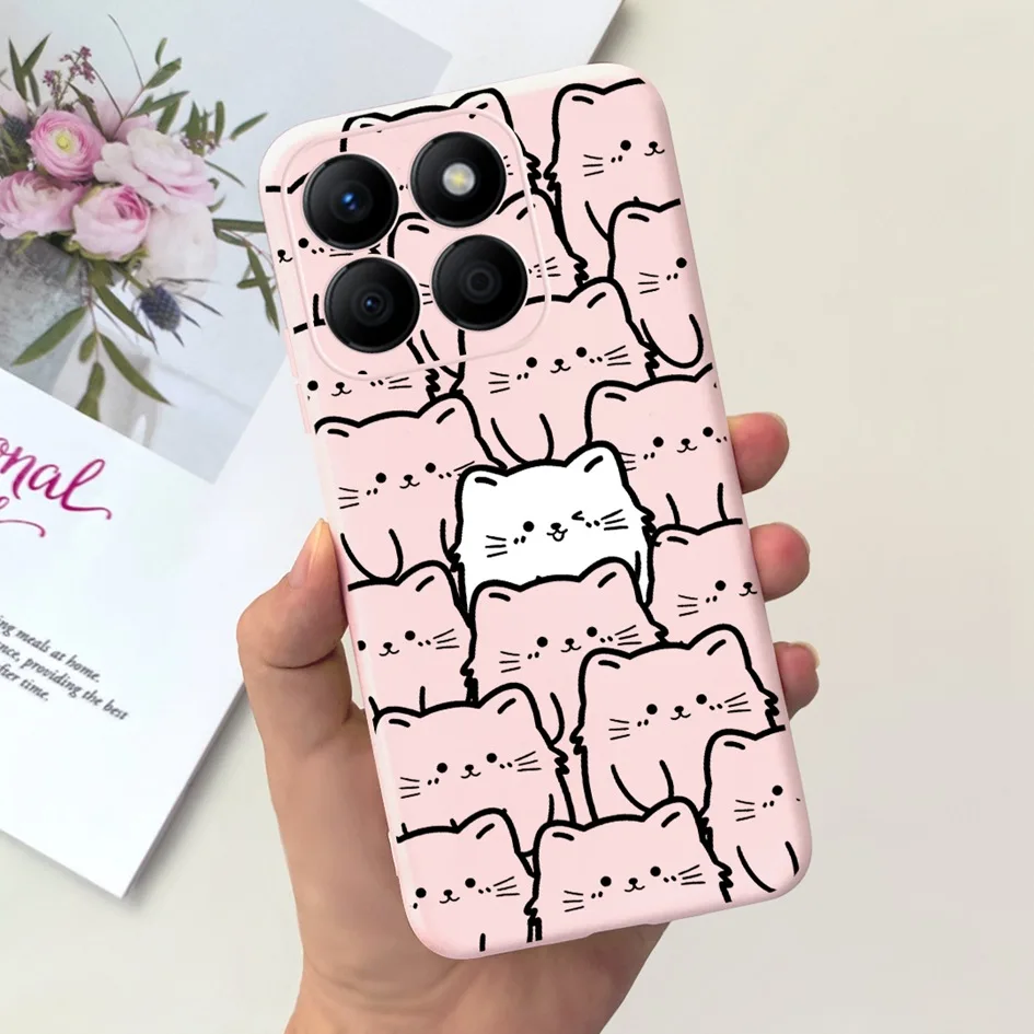 Stylish Floral Moon Soft Silicone Case - Artistic Back Cover