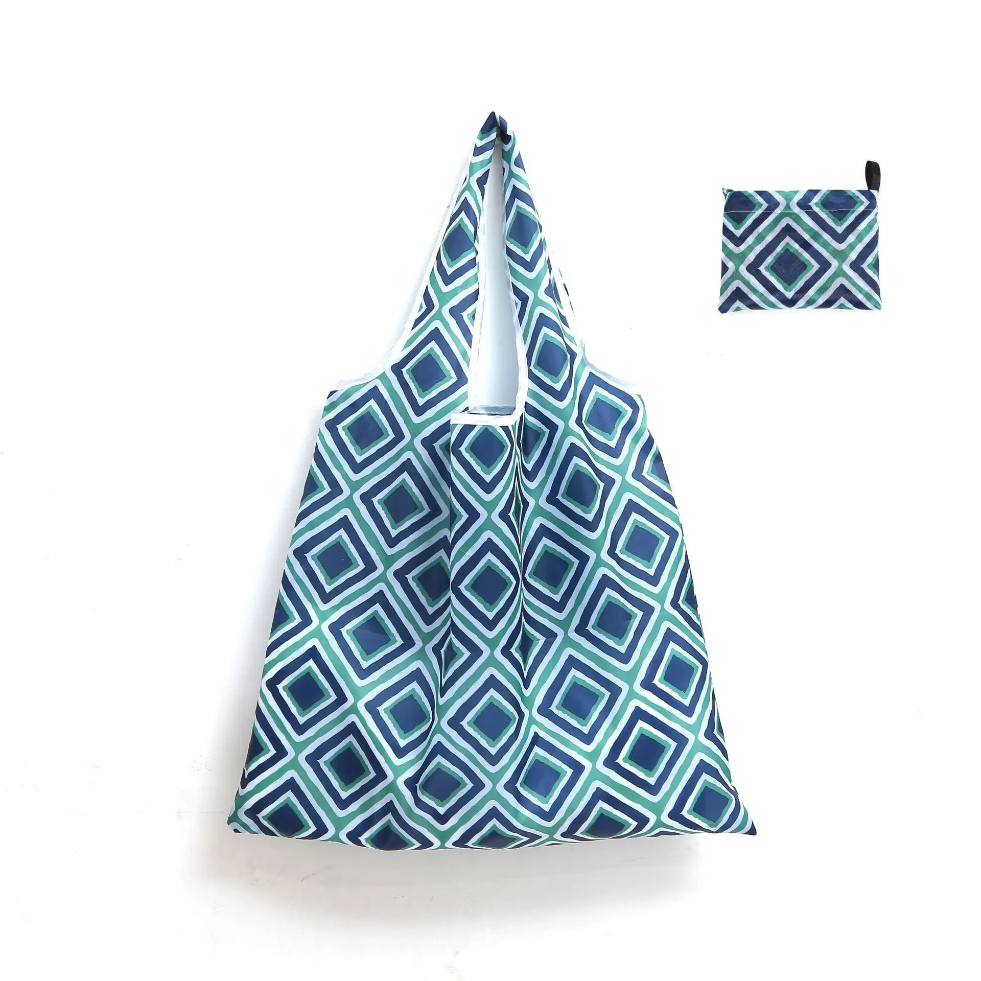 Large Eco-Friendly Reusable Foldable Shopping Tote Bag with Heavy-Duty Storage
