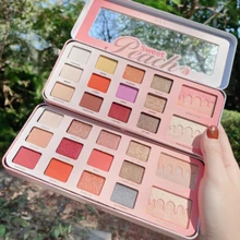 

Hot Sale 12 Colors Eyeshadow Palette Peach Fairy Palette Pearl Highlight Maquiagem Pearl Matte Blush Eyeshadow Palette Wholesale