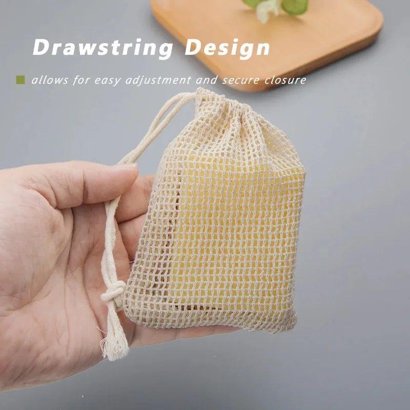 Eco-Friendly Handmade Natural Soap Saver Bag for Skincare and Cleansing