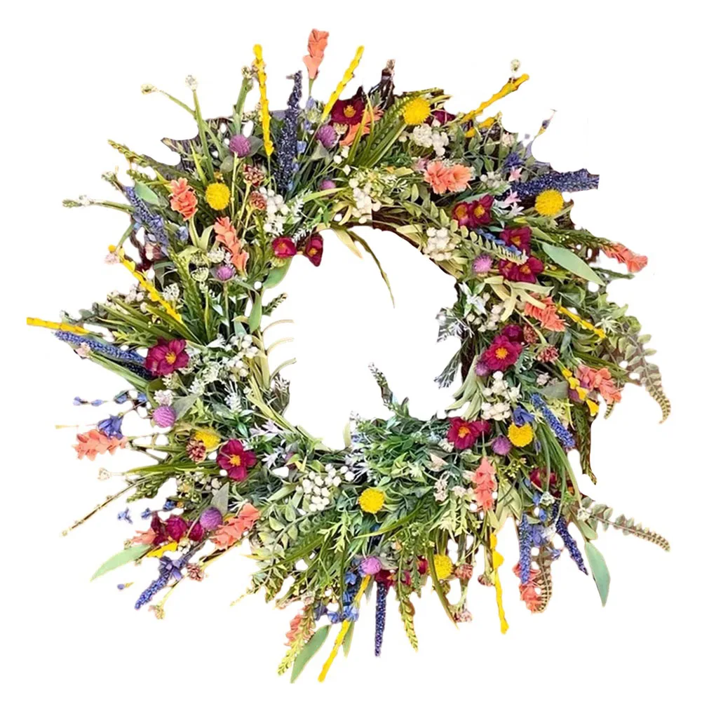 

Wildflower Garland Simulated Dried Flower Garland 35cm Size Suitable for Living Room and Bedroom Decoration Spring Theme