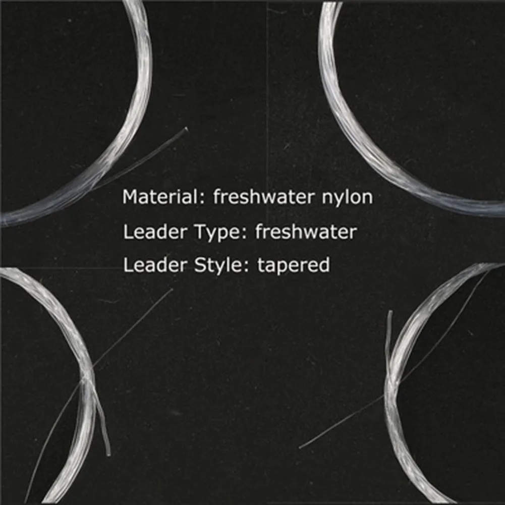 

5 PCS Fly Fishing Tapered Leader Nylon Tapered Leader Fly Fishing Line With Pre-tied Loop 9FT Fishing Parts Accessories