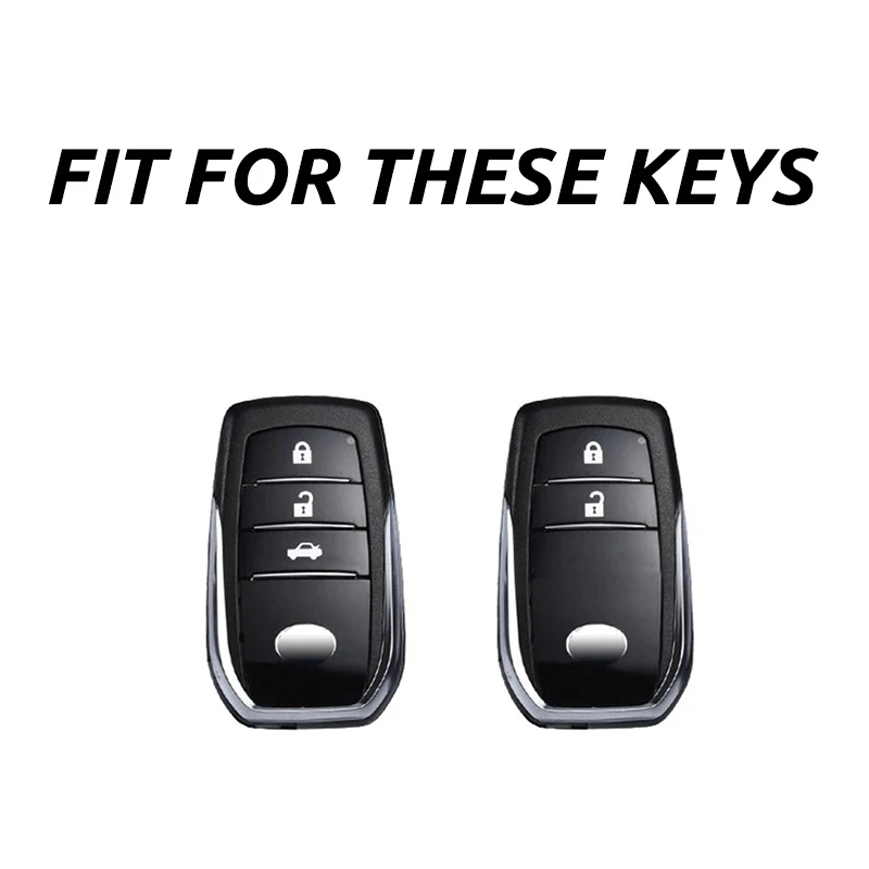 Custodia per chiave Auto a distanza in fibra di carbonio per Toyota CHR Prado Prius Camry Corolla RAV4 2018 2019 2020 2021 accessori Auto - S8f5e185f60834eea90ce2af4c362e4f0j