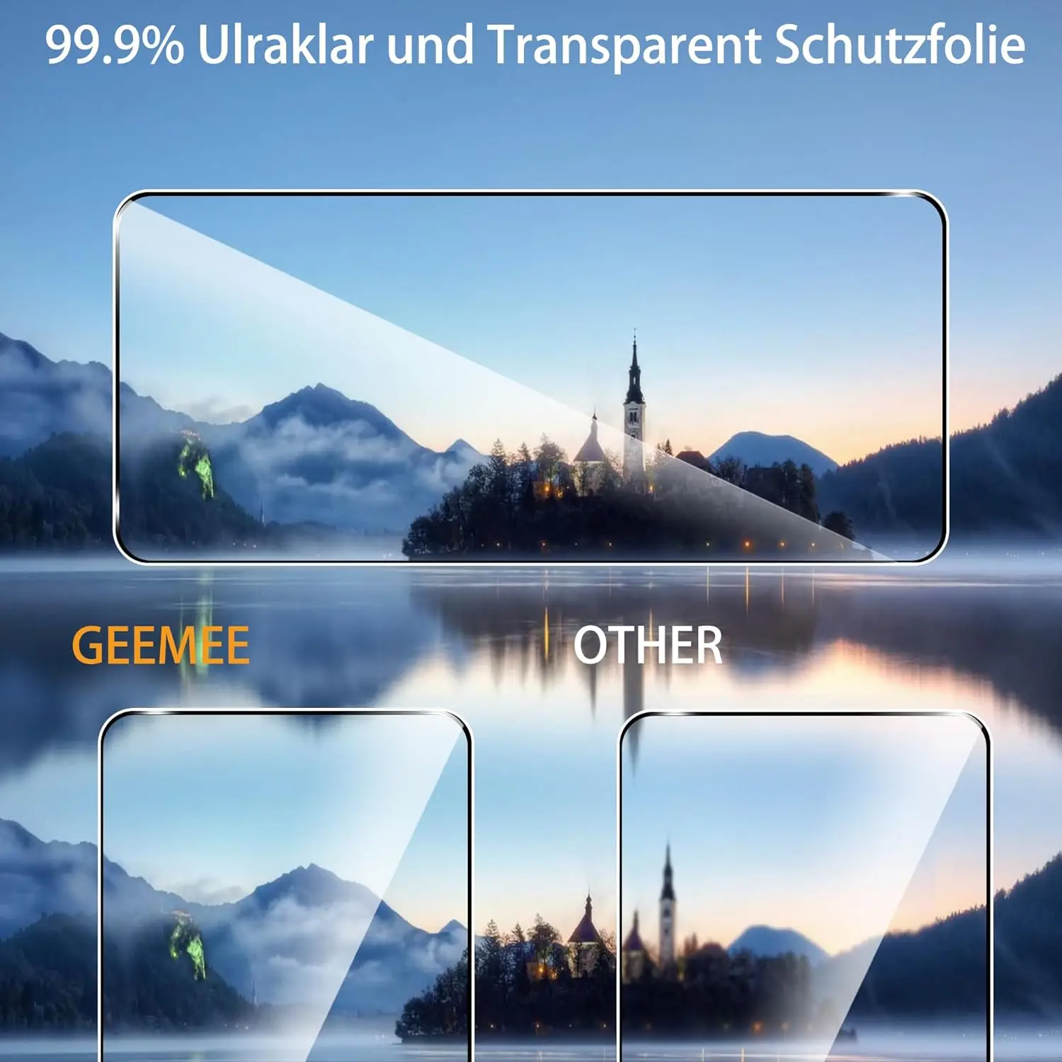 2-Pack Full Coverage Tempered Glass Screen Protector