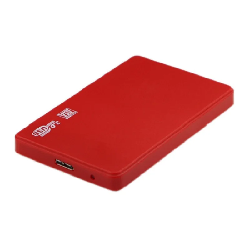 2.5인치 SATA to USB3.0 HDD 인클로저, SSD 외장 스토리지용 모바일 하드 드라이브 케이스, USB3.0 케이블 포함 ABS 하드 박스