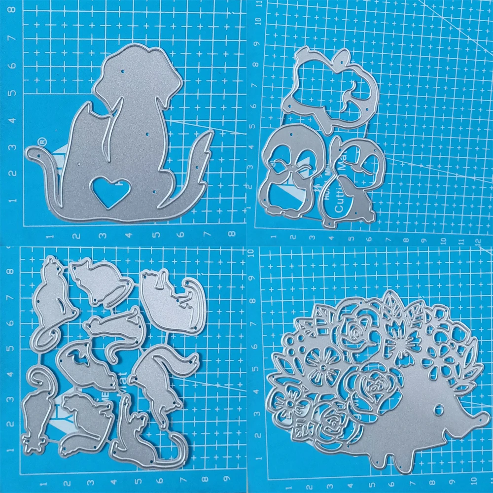 Fustella Metallica Gattino Per Scrapbooking | 8x7,3 Cm Acciaio Al Carbonio Per Biglietti E Goffratura