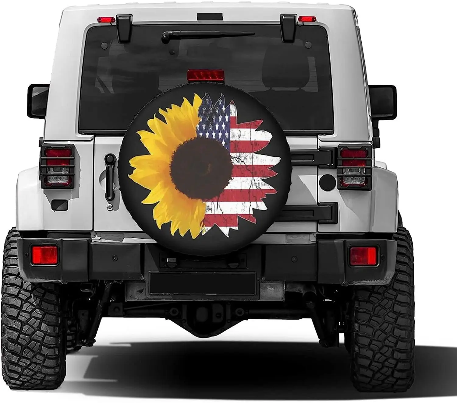 Sunflower with American Flag Spare Tire Cover Dust-Proof Wheel Tire Cover  Fit Trailer RV SUV and Many Vehicle 14 15 16 17 Inch AliExpress