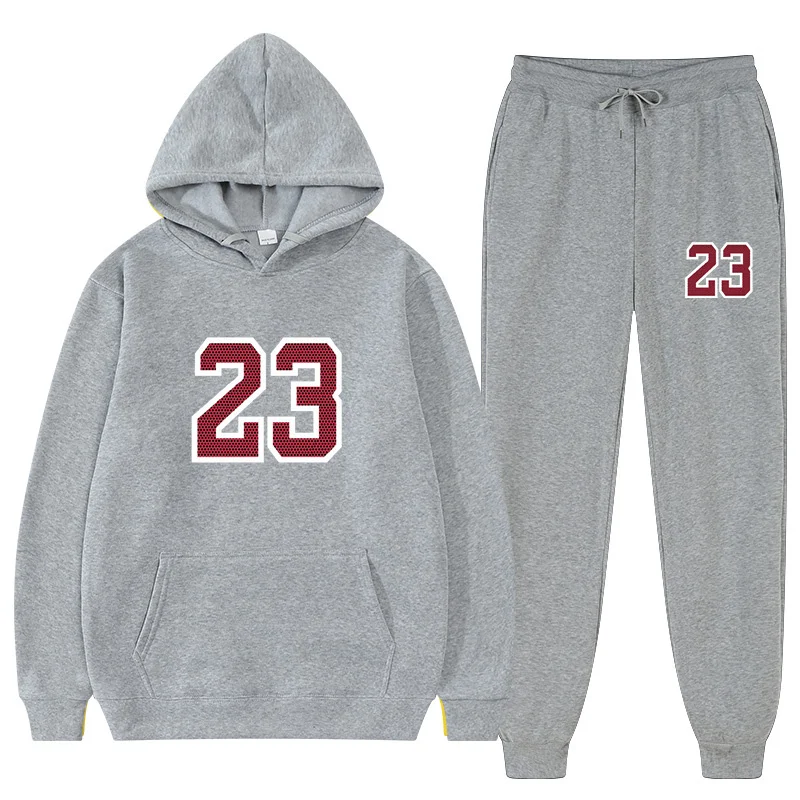 2023 Limited edition men's sports two-piece casual track and field women's winter suit large hooded long sleeved hooded trousers 2023 hot sales 1000w scan width 270mm continuous fiber laser metal rust surface metal field machine