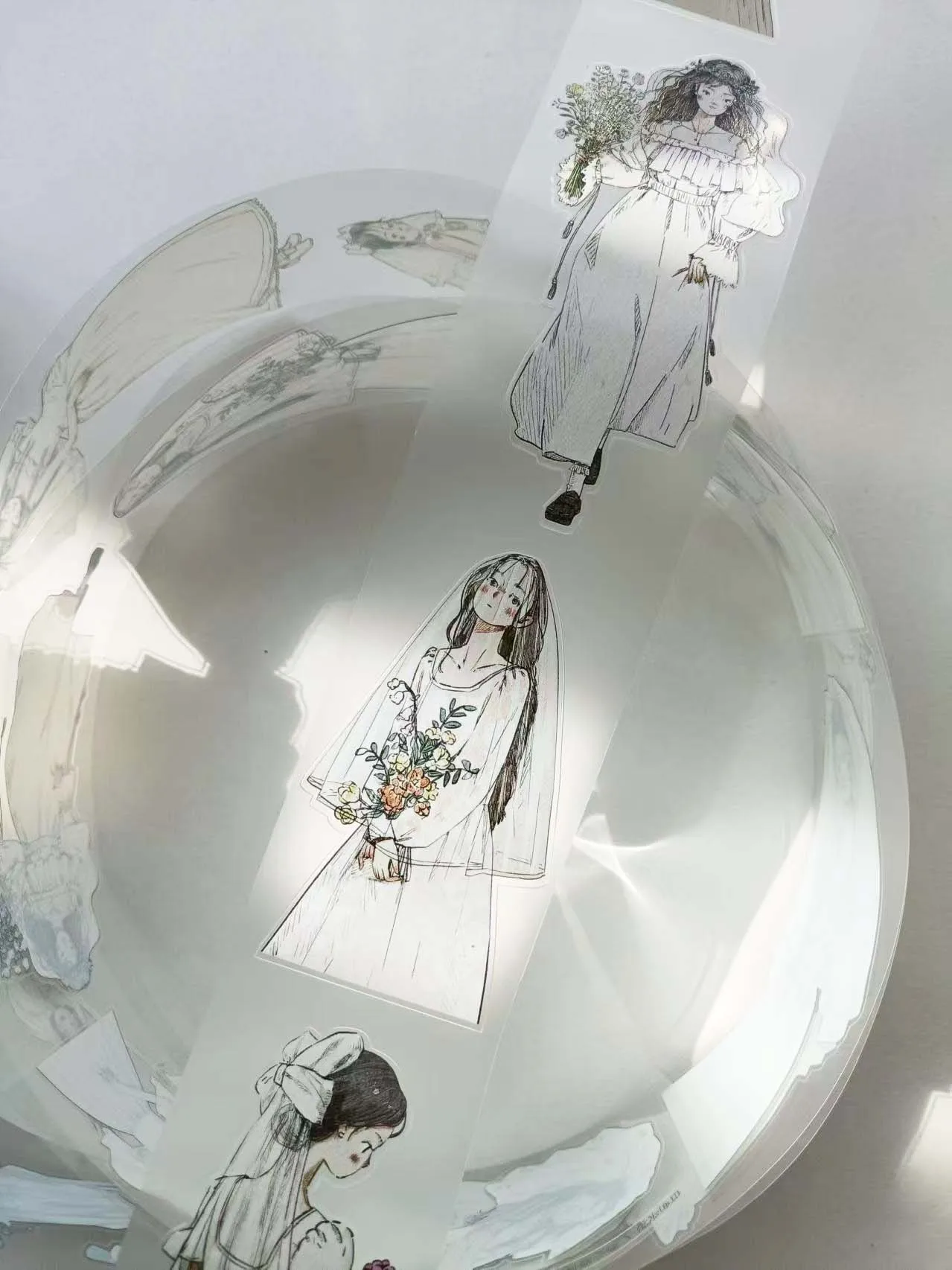 Kai Xiaoxun 결혼 또는 결혼하지 않음 소녀 플래너 테이프/와시/애완 동물/매트/다이 커팅