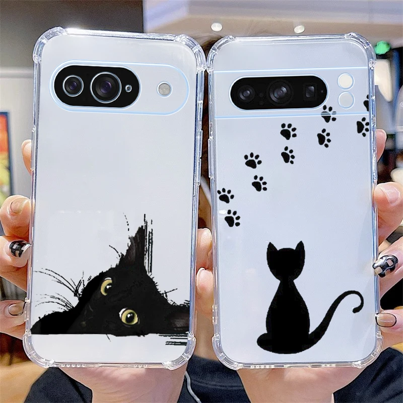 Funny Cat Transparent Phone Case - Enhanced Protection and Style