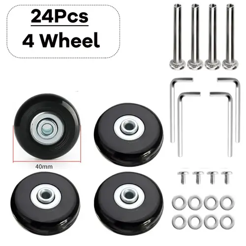 Silent Suitcase Wheels Rubber Trolley Luggage Casters High-Quality Durable Travel Bag Wheel Repair Accessories for Quiet Rolling - Image 14