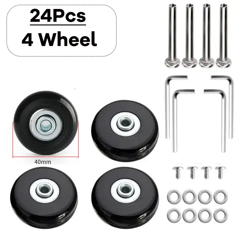 Silent Suitcase Wheels Rubber Trolley Luggage Casters High-Quality Durable Travel Bag Wheel Repair Accessories for Quiet Rolling - Image 14