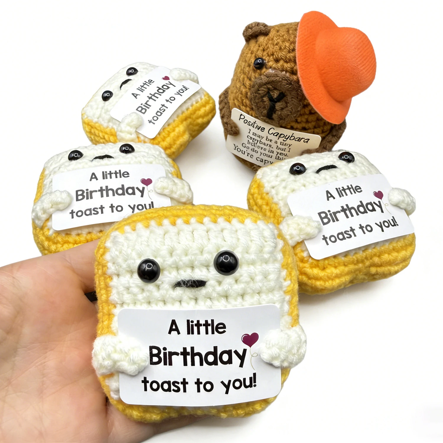 Charming Crochet Toast Gift Card - Unique Keepsake