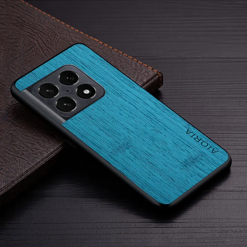 Luxury Bamboo Wood Pattern Leather Phone Case Cover
