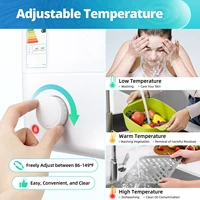 Chauffe-eau sans réservoir 1500W 220-240V 8L blanc sous évier chauffe-eau électrique instantané sous évier pour la cuisine à domicile 3