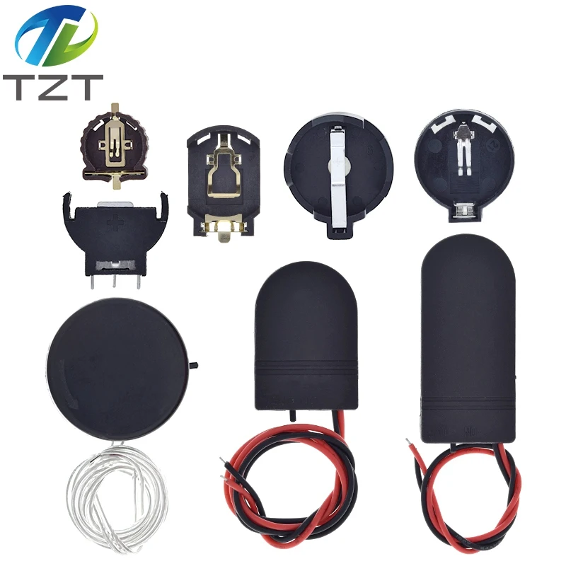 TZT CR2032 CR2025 CR1220 Knopfzellenbatterie Sockel Halter Fall Abdeckung mit EIN-AUS-Schalter 3V 6V Batterie Aufbewahrungsbox