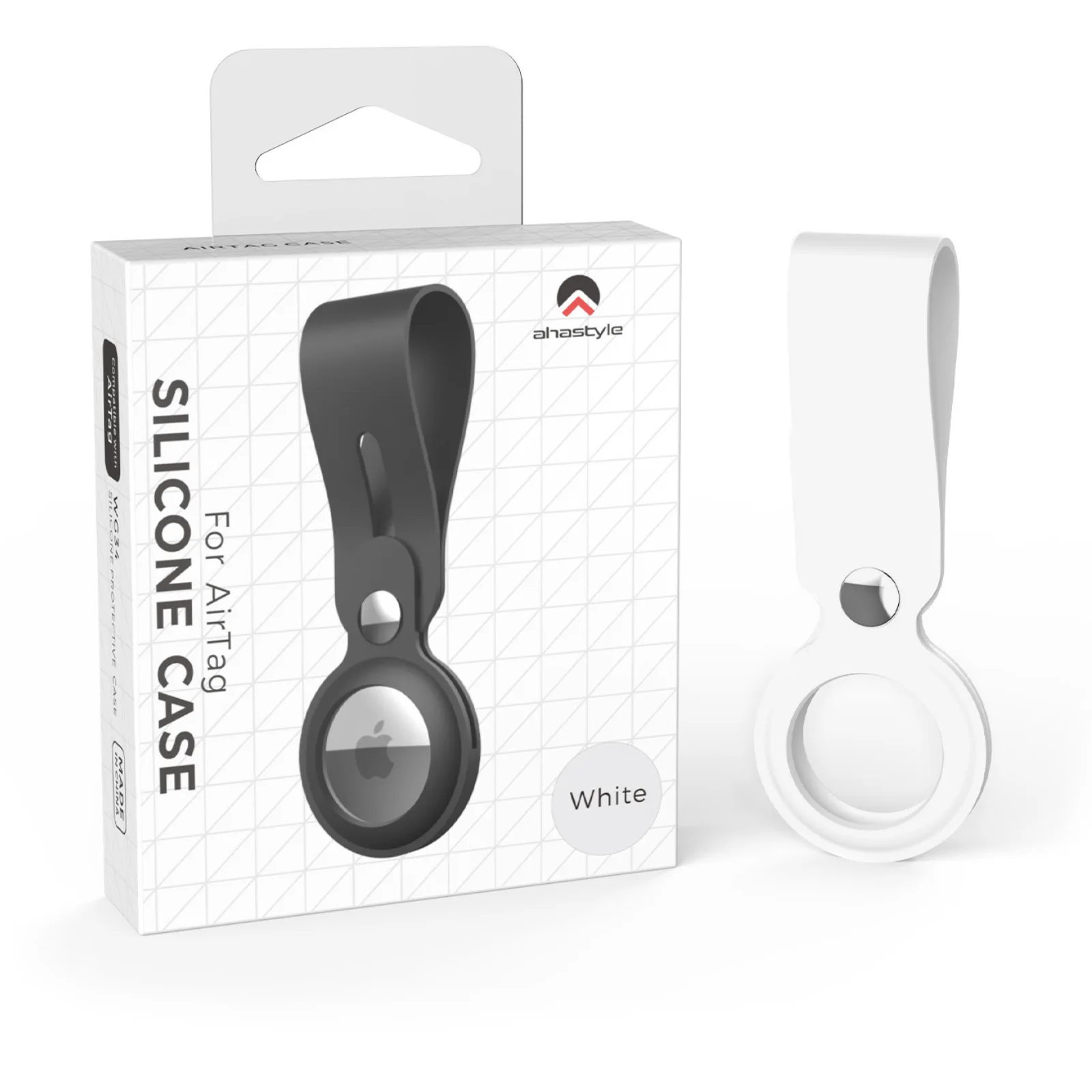 Custodia Protettiva Antiurto Di Lusso Per Apple Airtag Pu Leather Hang Portachiavi Bagaglio Air Tag Wrap Bag Charm Loop Portachiavi Cover