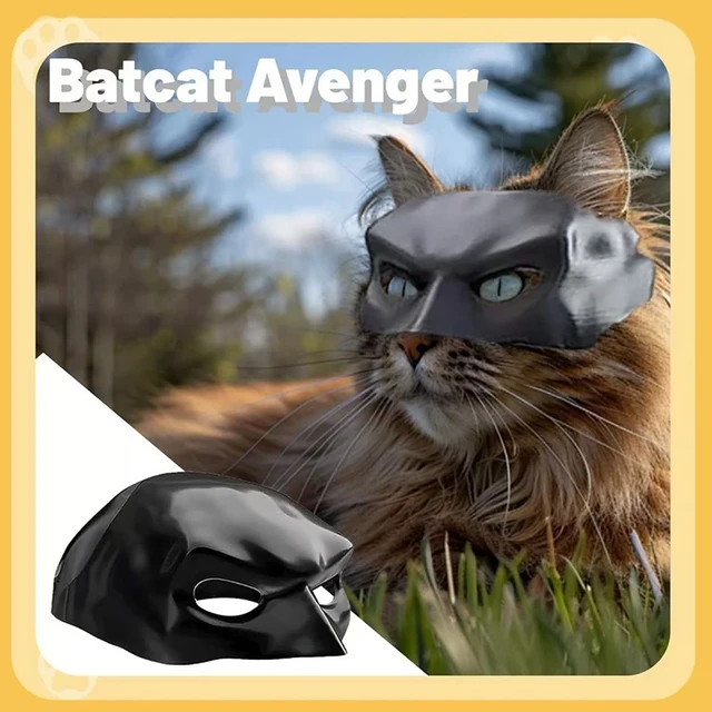 Bat Cat Mask Pet Decoration Mask for Cat and Dogs Spooky Half Mask Pet Accseeiories Pet Funny Party Make-up Decoration 2