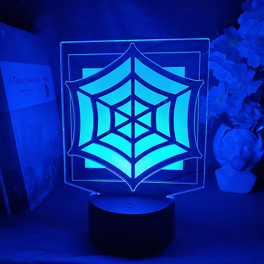 레인보우 식스 시지 장식 3D 야간 조명 야거 오퍼레이터 로고 조명 램프 USB 전원 7색 LED 게이밍 쿨 아이템
