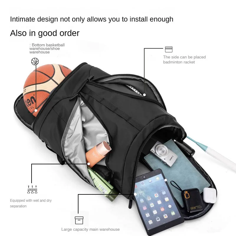 Sports Gym Bag Badminton Racket Backpack Tennis Handbag print fitness swimming Handbags personnality customizaion