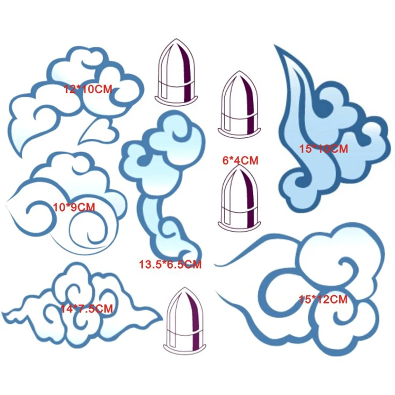 Anime Cosplay Accessories Game Jinx Tattoo Sticker Waterproof Temporary Adult Unisex Gothic Lolita Prop