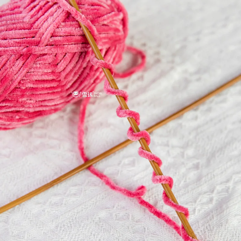 (1PC)Chenille Yarn, Thick Thread, Warm Velvet, Handmade DIY Crochet, Golden Velvet Shoe Hook Thread, Stick Needle, Scarf Thread