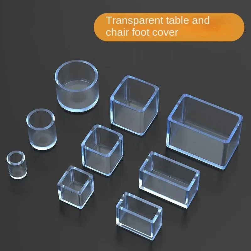16/18/25/30mm Chair Leg Caps Rubber Feet Protector Pads Non-slip Transparent Table Covers Furniture Leveling Feet Decor 16/18/25/30mm Chair Leg Caps Rubber Feet Protector Pads Non-slip Transparent Table Covers Furniture Leveling Feet Decor