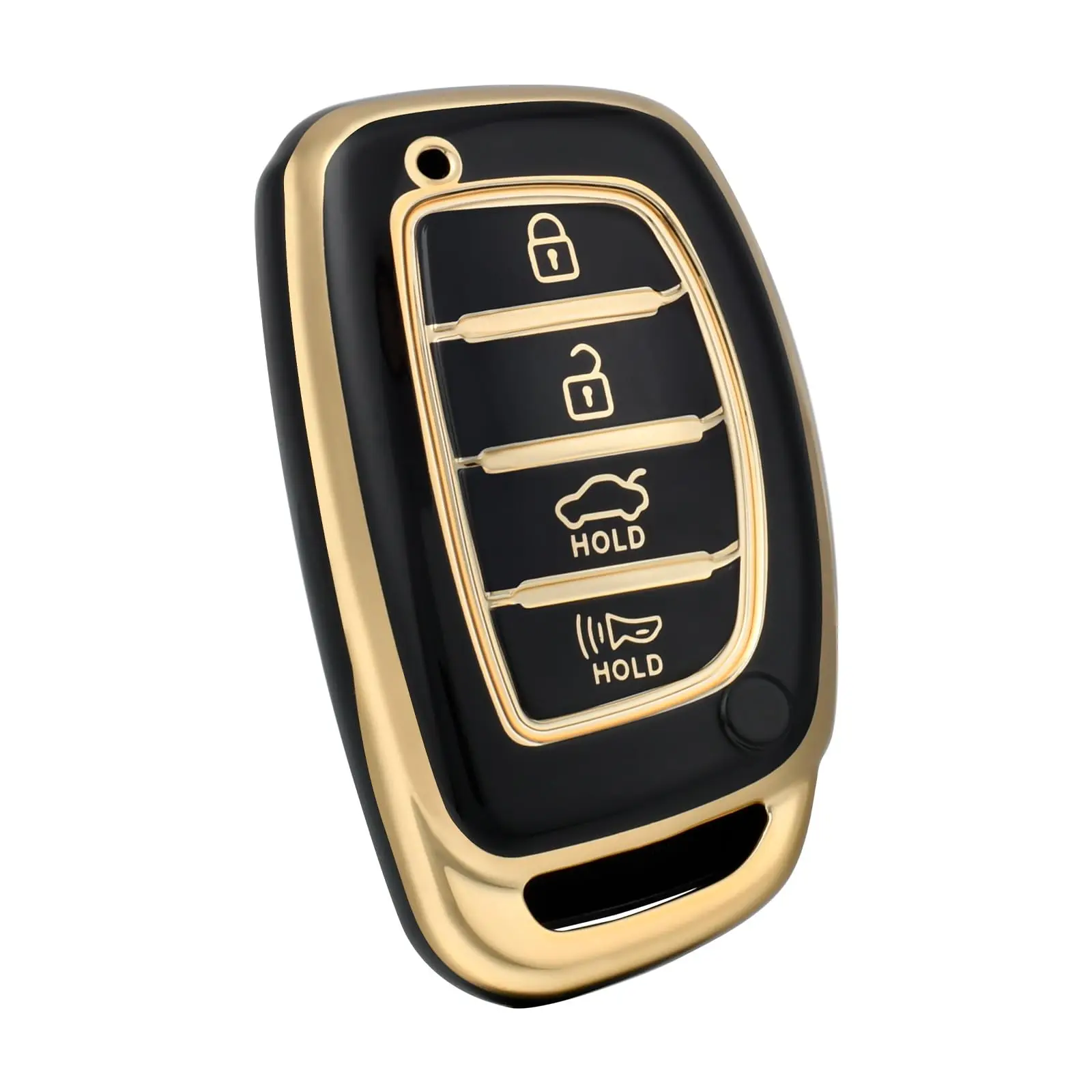 Enhanced Smart Key Fob Case Cover with 4 Buttons