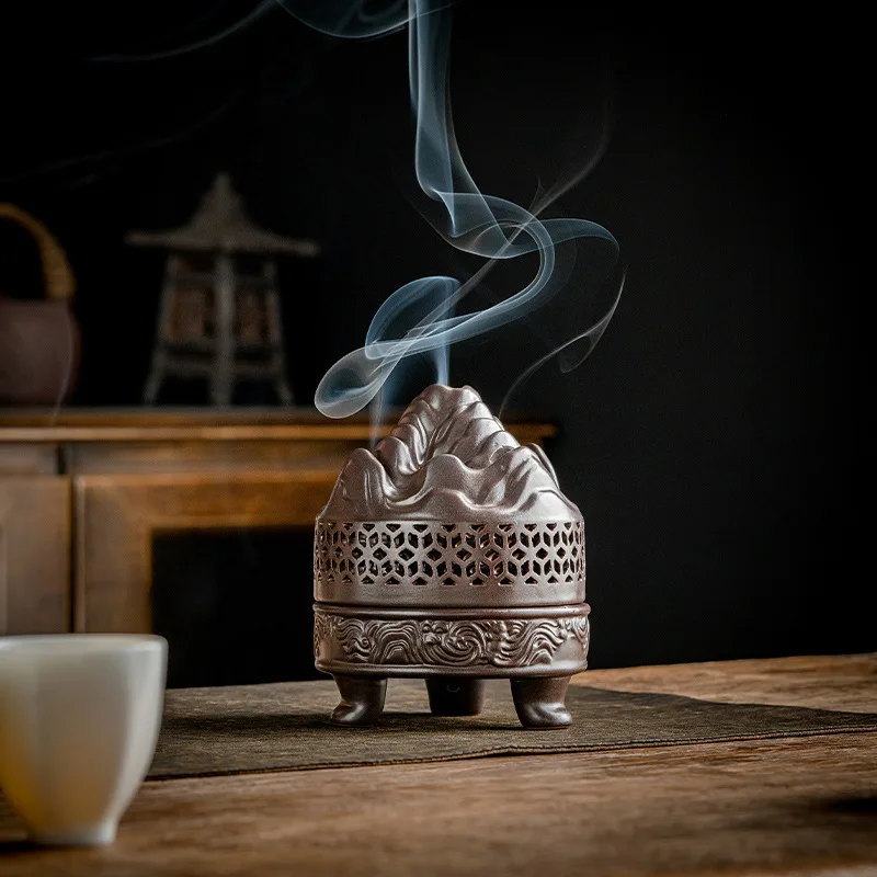 Керамическая антикварная курильница Boshan печь из сандалового дерева Chenxiang курильница для дома дзен чайный столик Рамадан украшение