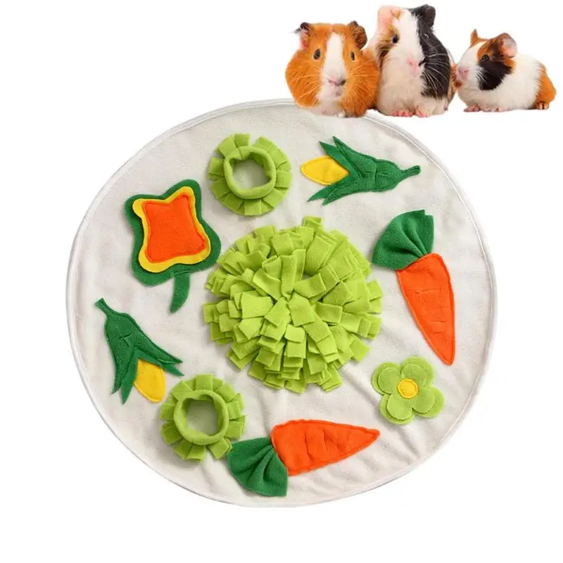 

Rabbit Feeding Mat Interactive Pet Game Feed Boredom Slow Feed Mat Foraging Mat For Rabbits Non-Slip Sniffing Mat For