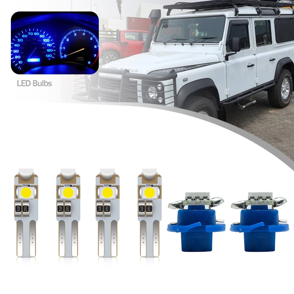 6Pcs For Land Rover Defender TDCi Puma 0716 Led Map Dome Interior