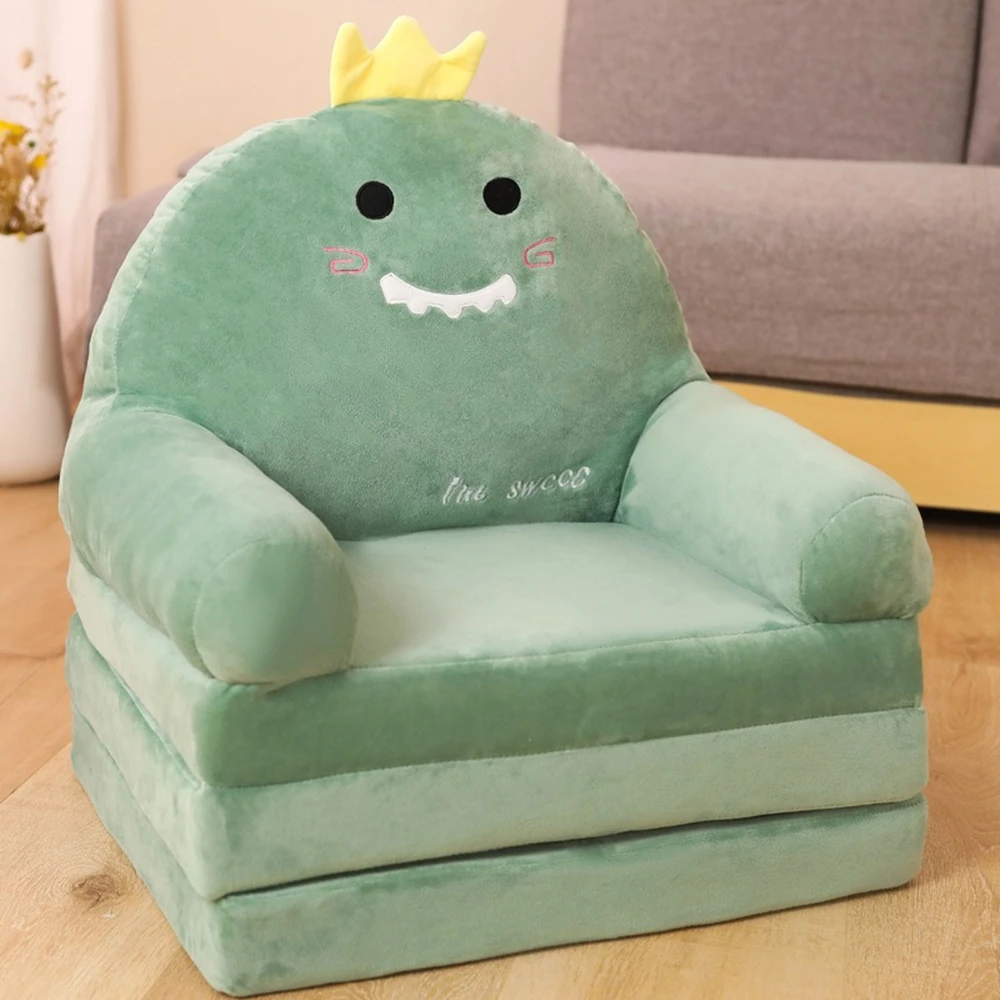 VEVOR Seggiolone Pieghevole 2 in 1, Divano Letto per Bambini Comodo, Divano Schiuma 25D Convertibile, Mobili da Sala Giochi per Bambini Arcobaleno