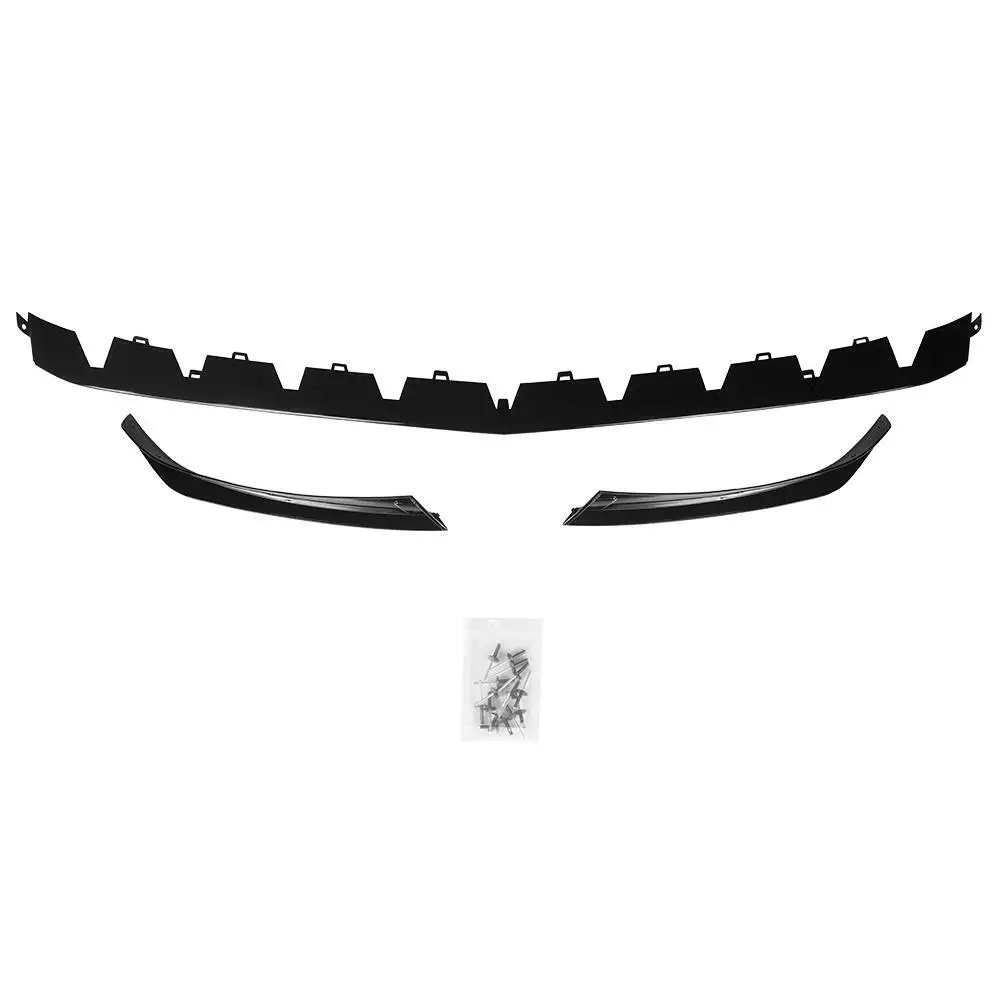 メルセデスベンツ用光沢ブラックバンパーリップキット ステアリングホイール用スペアパーツ W177 amg a180 a200 a250 a35 a35l 2022 2023 3個入り 車用フロントロアバンパーリップスプリッターカナードトリム